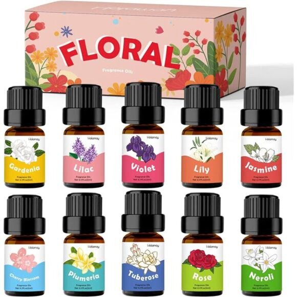Floral Essential Oils, Holamay Premium Fragrance Oil for Candle Making, 5mlx10 - Picture 1 of 7